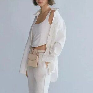 Anthropologie Pilcro Corset Tank & Button Down XS & M